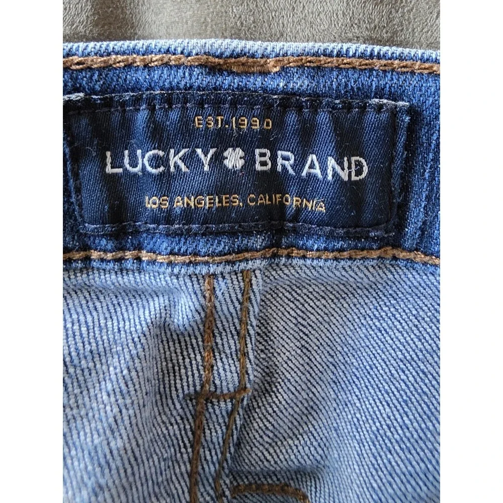 Lucky Brand Women's Shorts Size 34 Blue Solid Casual Bermuda Chino - Picture 4 of 9